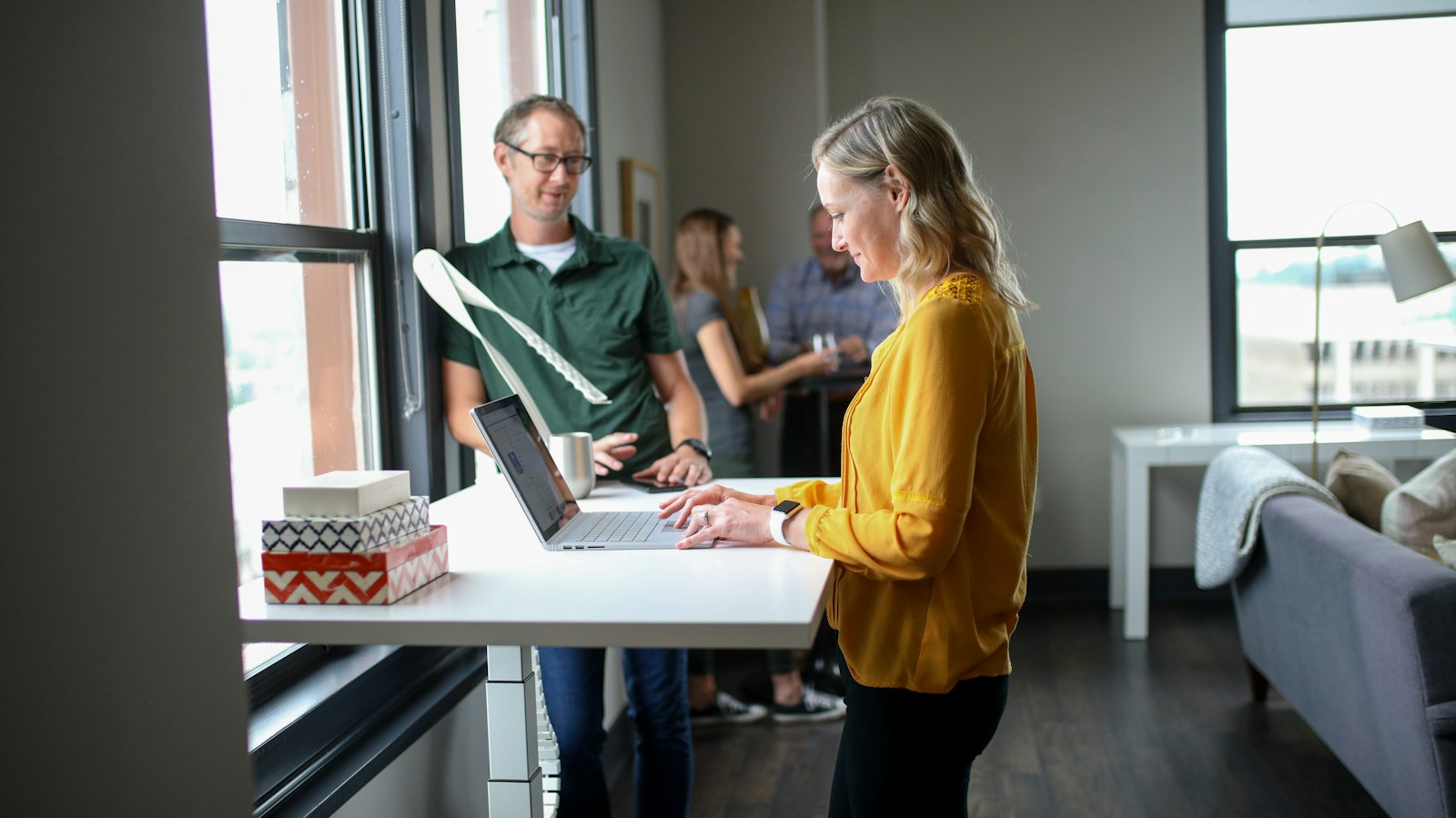 Nos bureaux : l'équipe au travail